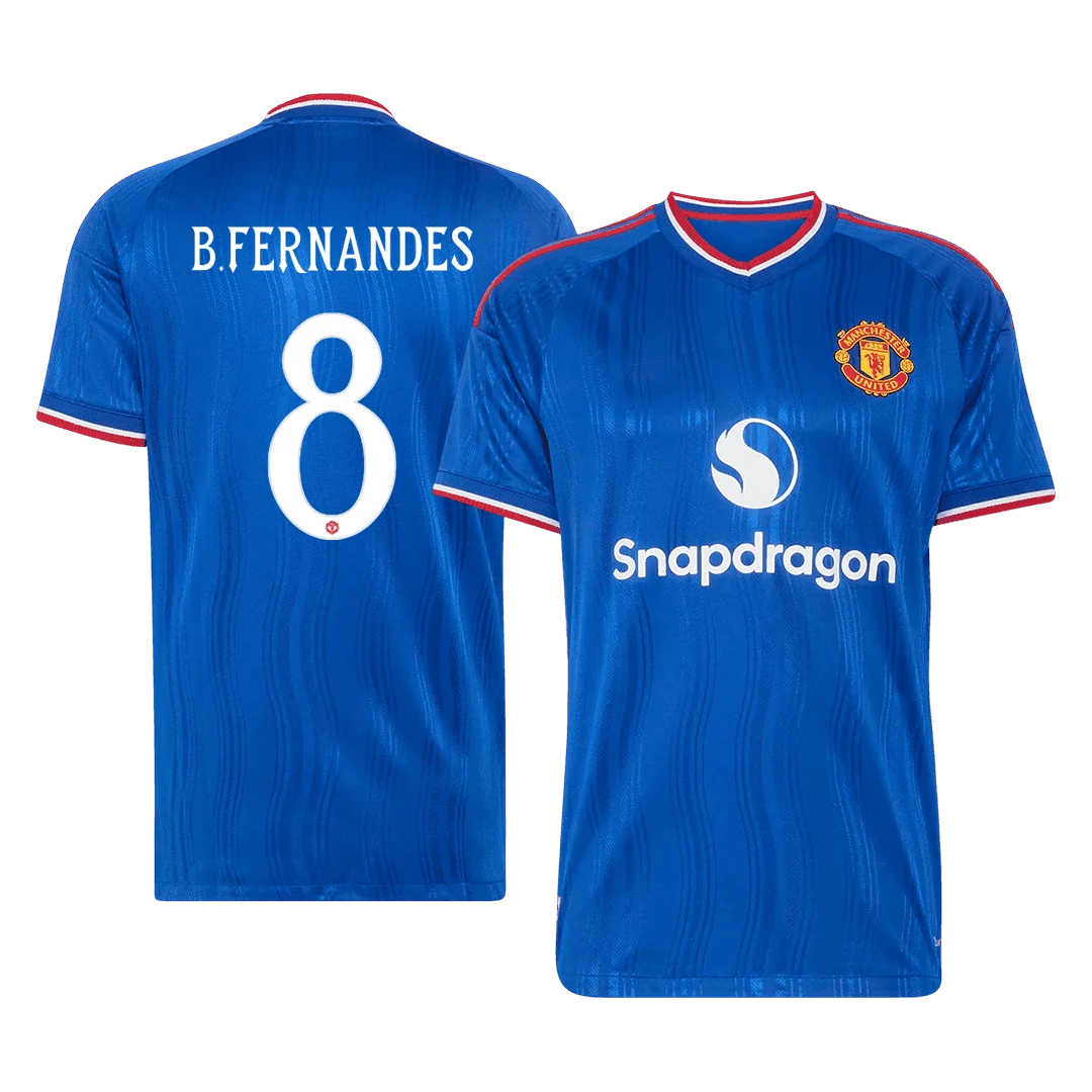 B. FERNANDES #8 Manchester United Away Player Version Jersey 2026/27 - UCL