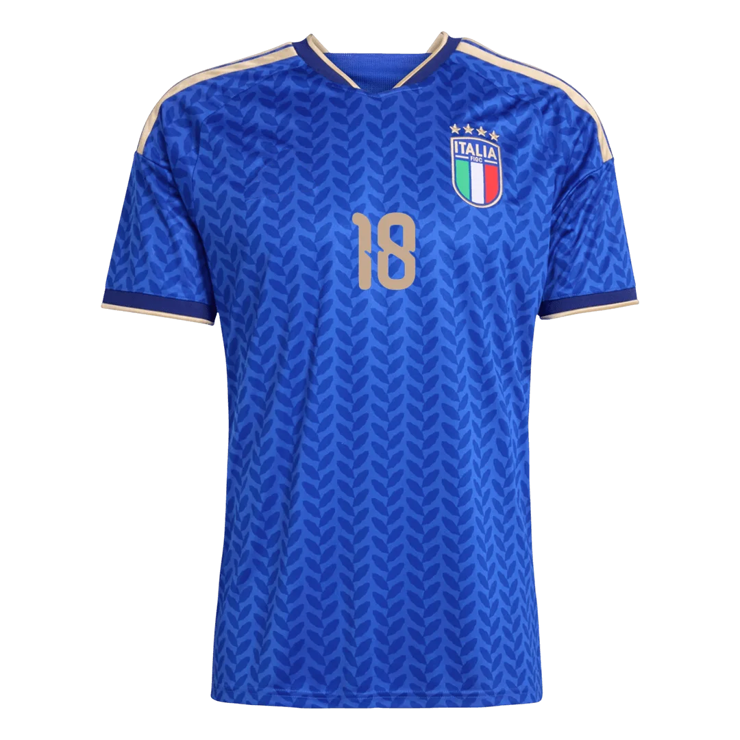 BARELLA #18 Italy Home Soccer Jersey World Cup 2026