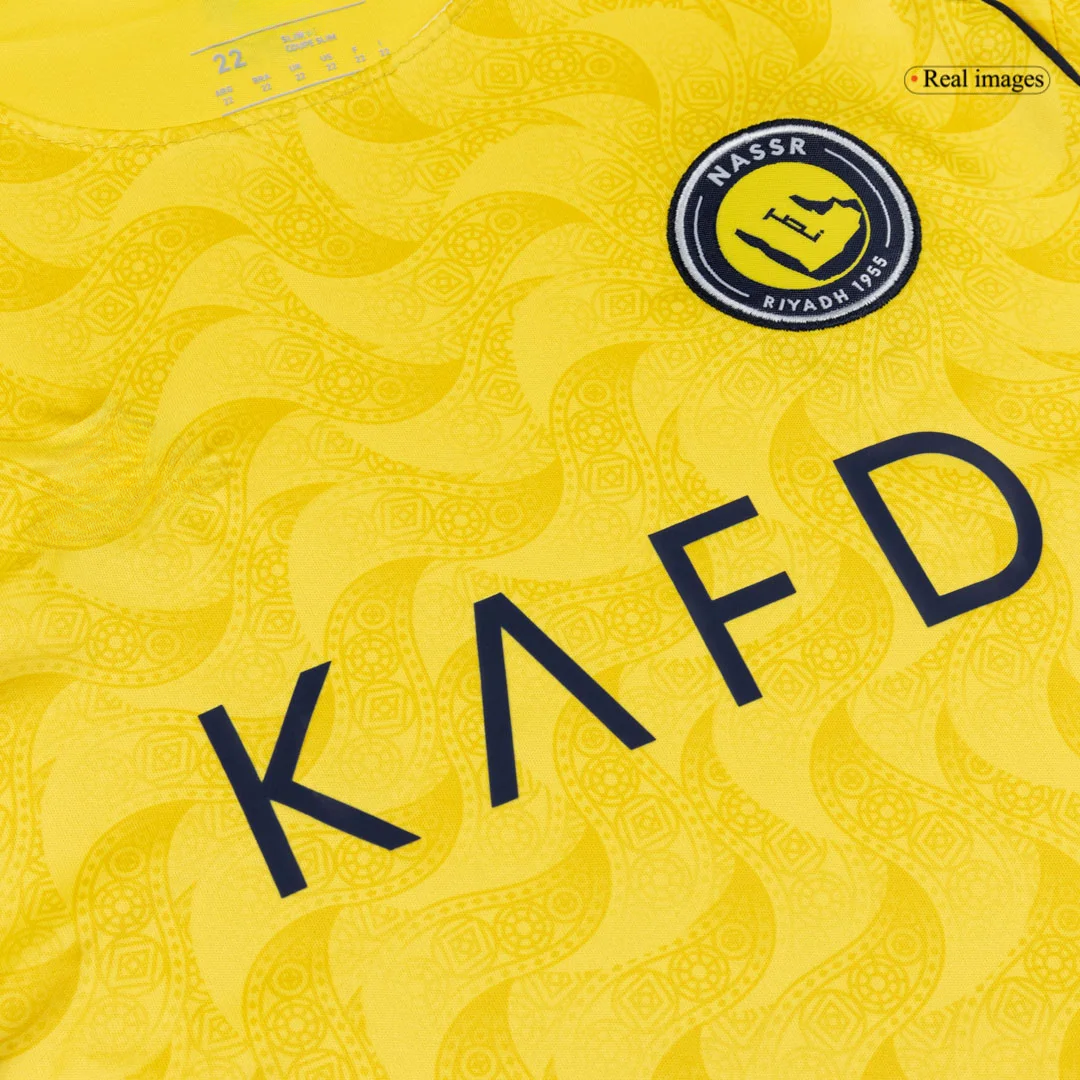 Al Nassr Home Kids Soccer Jerseys Kit 2025/26