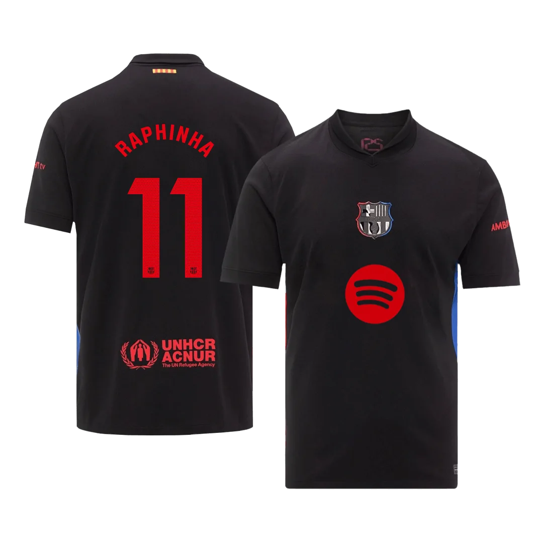 RAPHINHA #11 Barcelona Away Soccer Jersey
