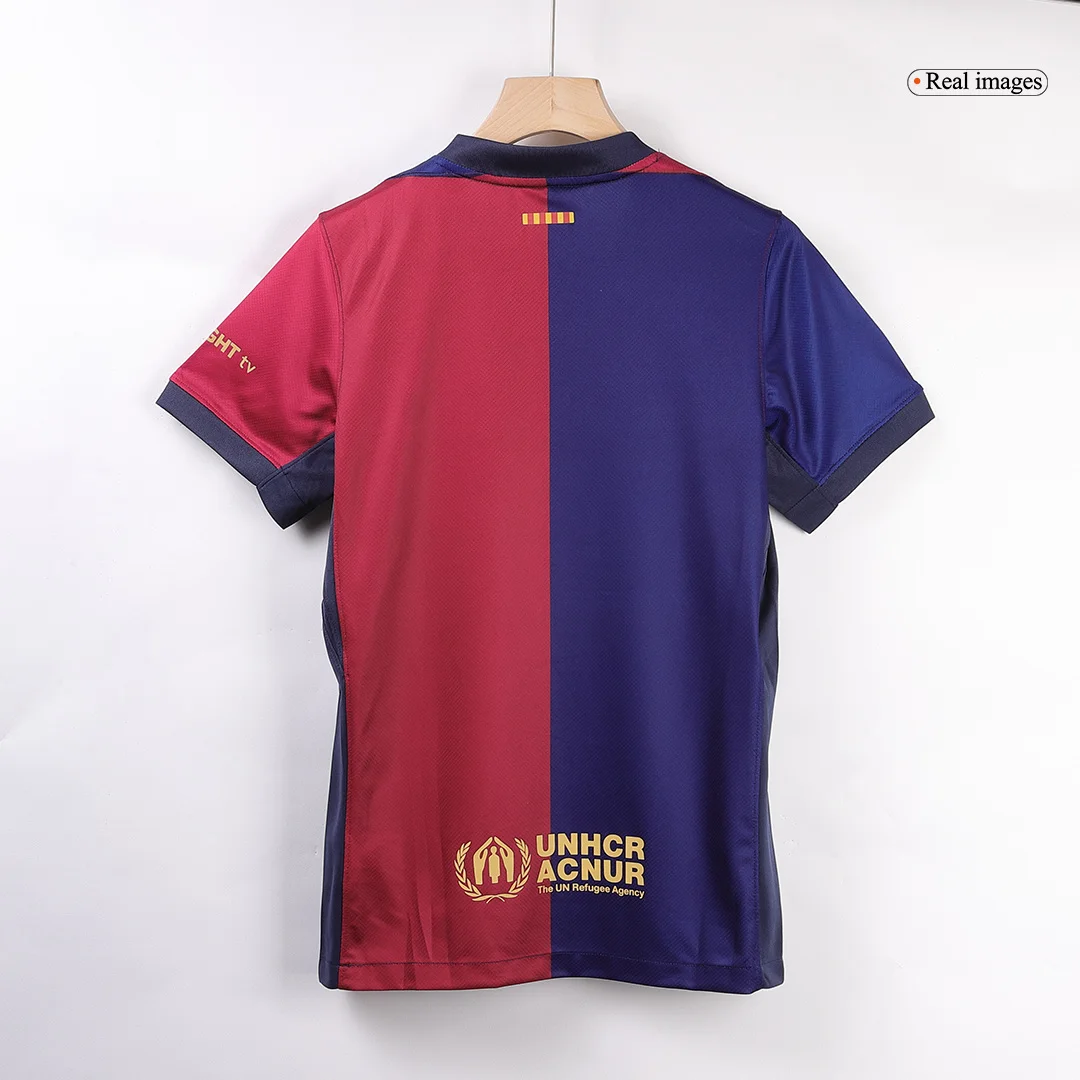 LEWANDOWSKI #9 Barcelona Home Soccer Jersey – Spotify Logo Without Text