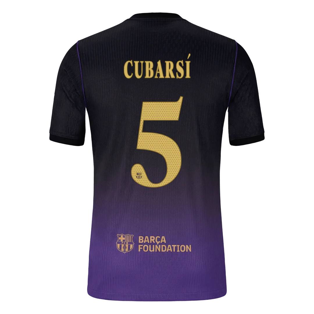 CUBARSÍ #5 Barcelona Away Player Version Jersey 2026/27 – UCL