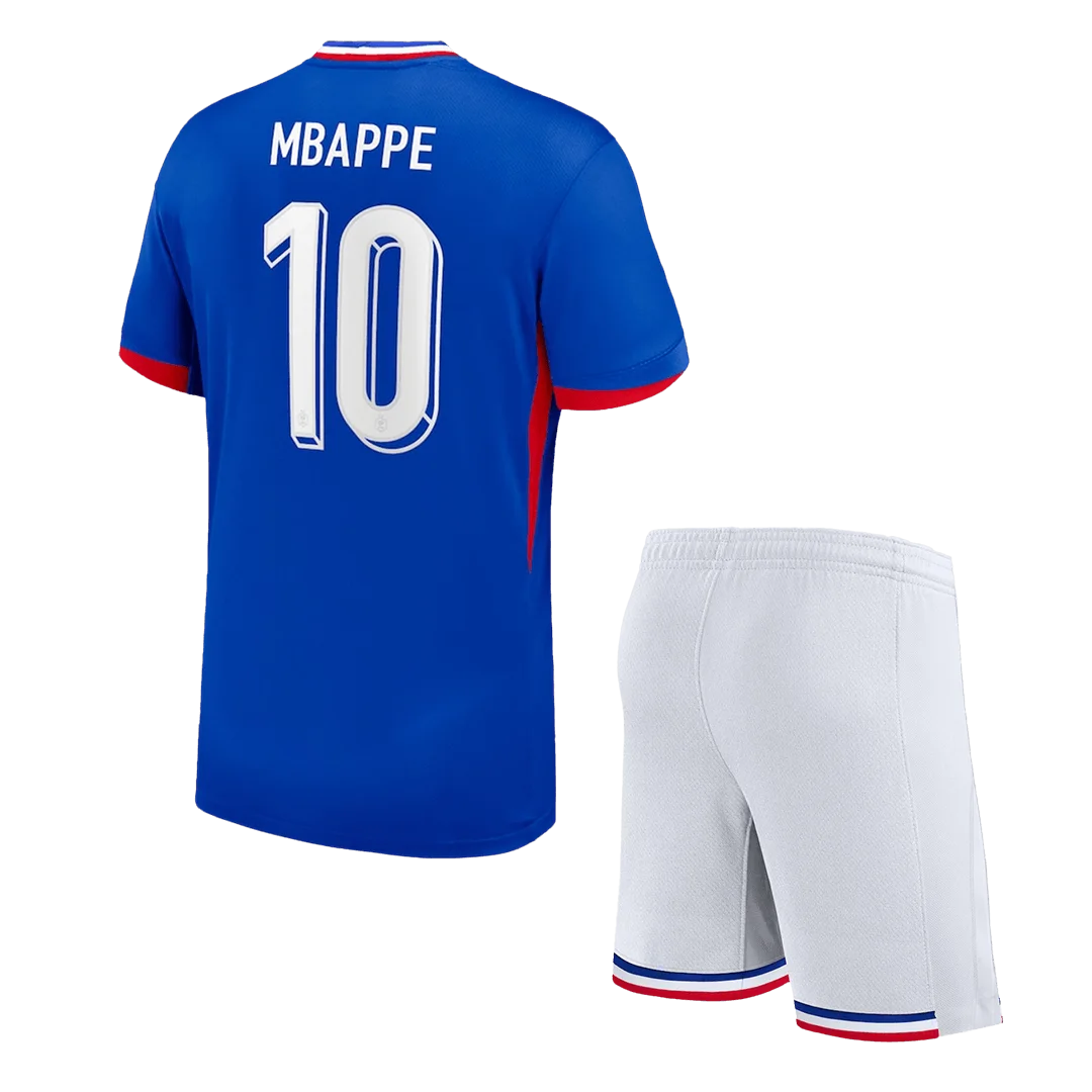 MBAPPE #10 France Home Kids Soccer Jerseys Kit EURO