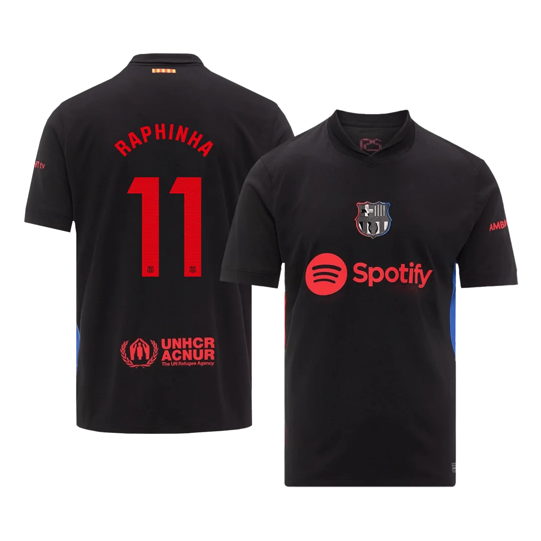 RAPHINHA #11 Barcelona Away Soccer Jersey