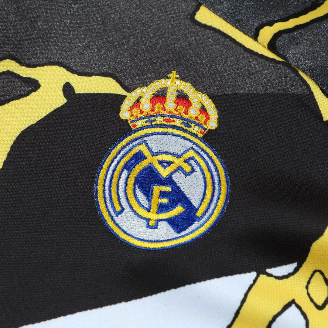 Real Madrid 1/4 Zip Tracksuit 2025/26 Kids Black