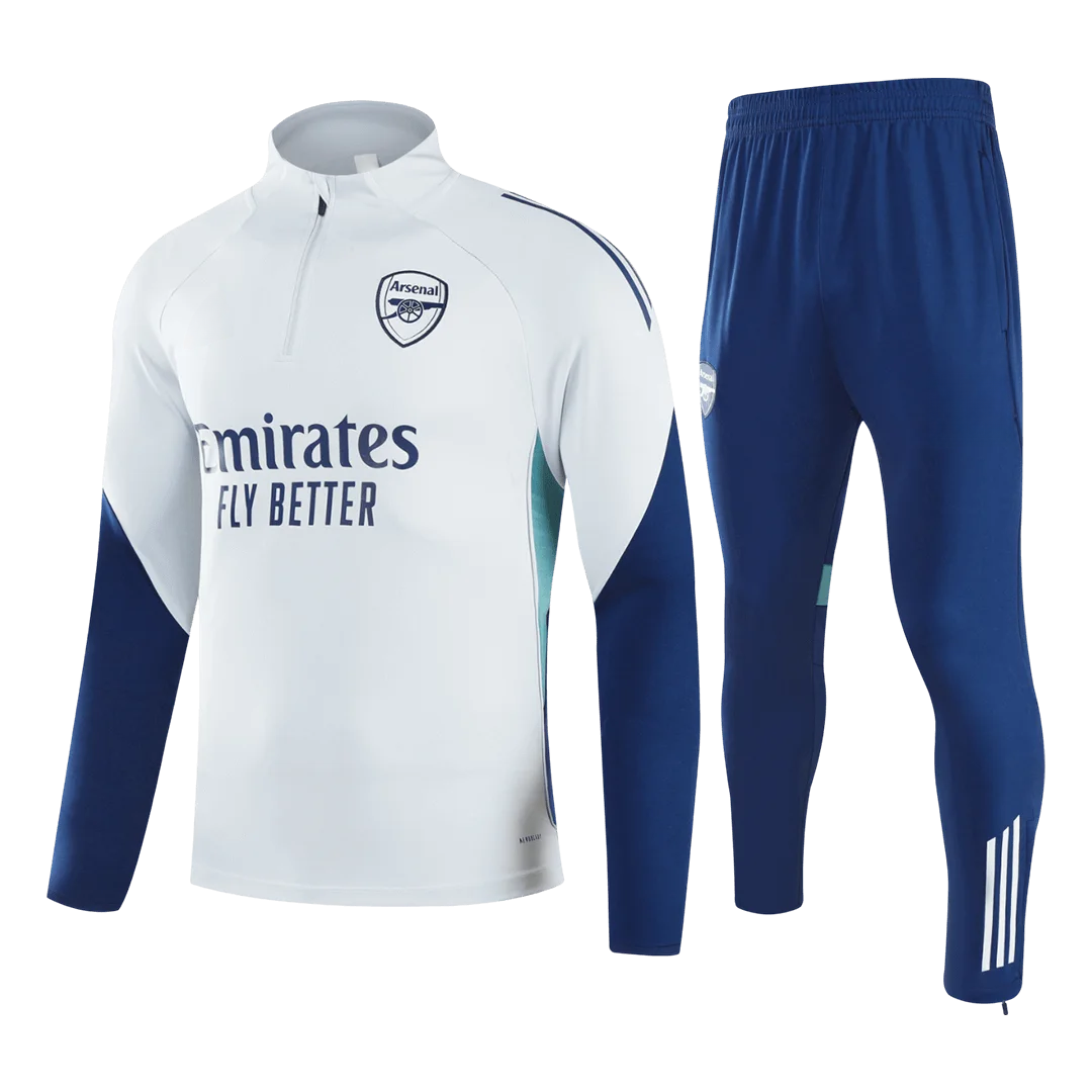 Arsenal 1/4 Zip Tracksuit 2025/26 White