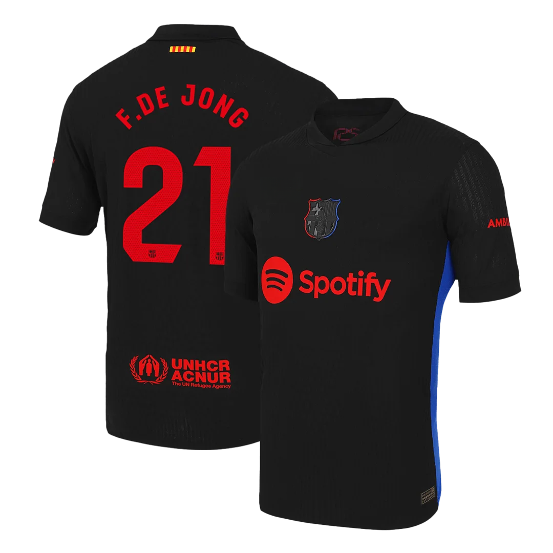 F.DE JONG #21 Barcelona Away Player Version Jersey