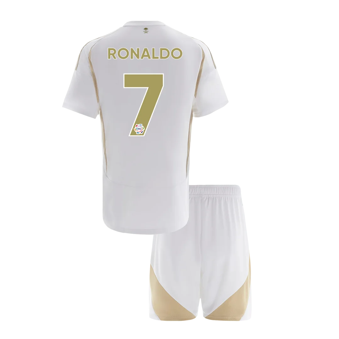 RONALDO #7 Al Nassr Third Away Kids Soccer Jerseys Kit