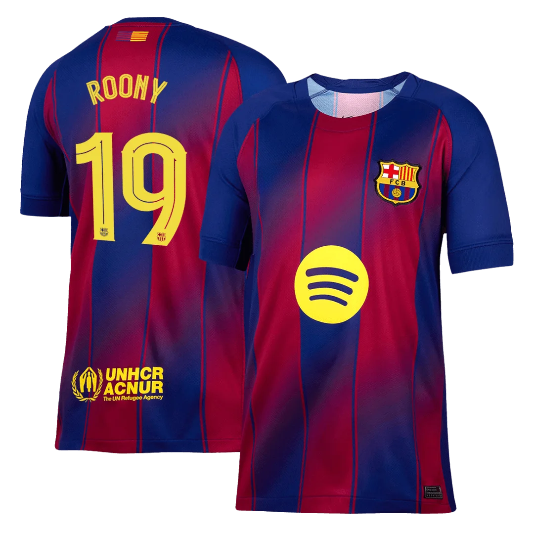 ROONY #19 Barcelona Home Soccer Jersey 2025/26 - UCL