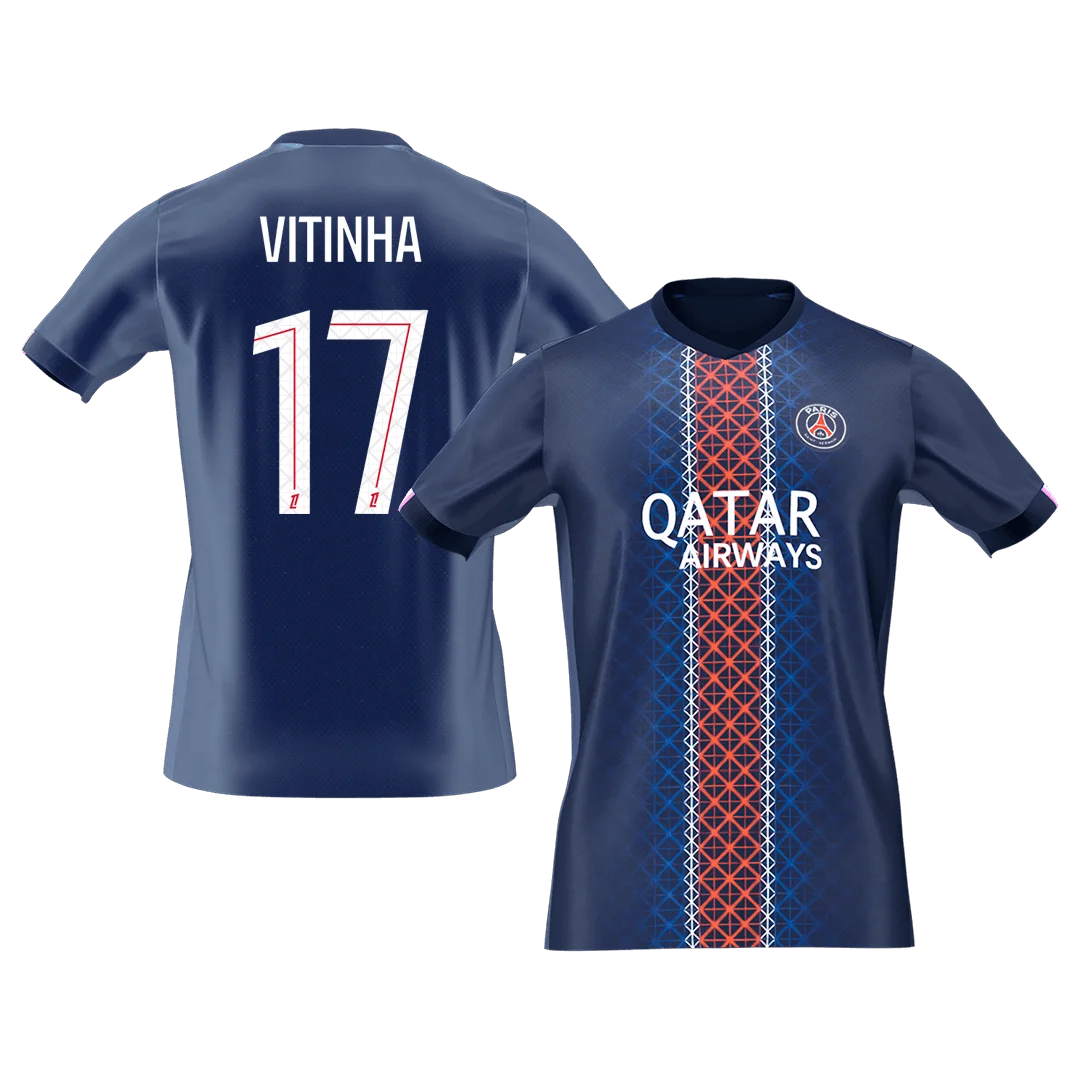 VITINHA #17 PSG Home Soccer Jersey 2025/26