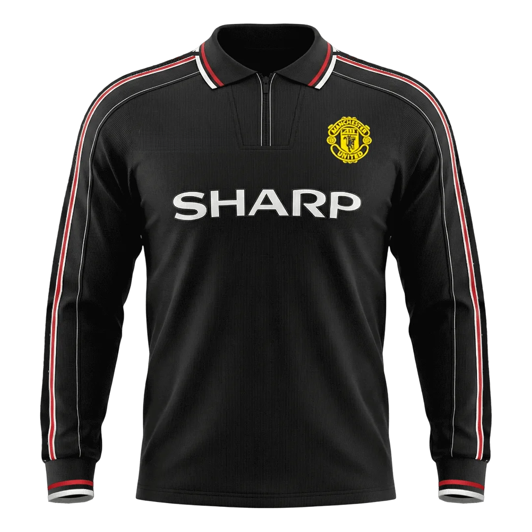 Retro Soccer Jersey Manchester United Away Long Sleeve 1998
