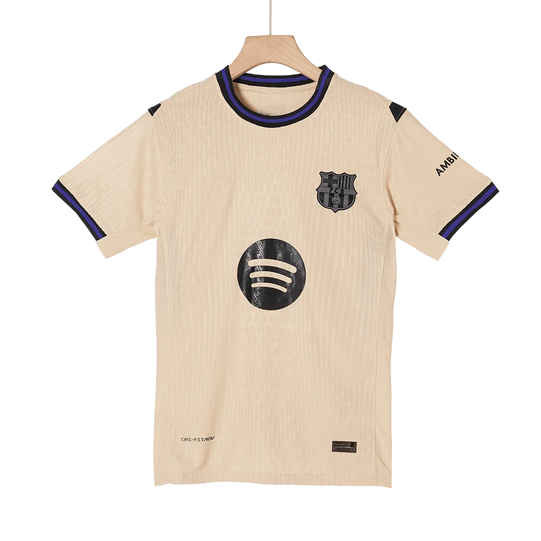 F.DE JONG #21 Barcelona Away Player Version Jersey 2025/26 – UCL