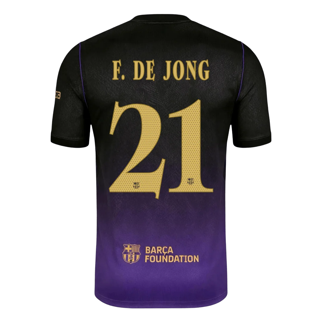 DE JONG #21 Barcelona Away Soccer Jersey 2026/27 -UCL