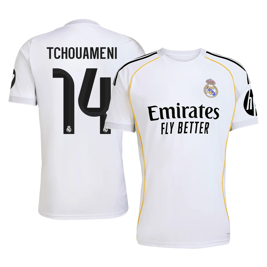TCHOUAMENI #14 Real Madrid Home Soccer Jersey 2025/26