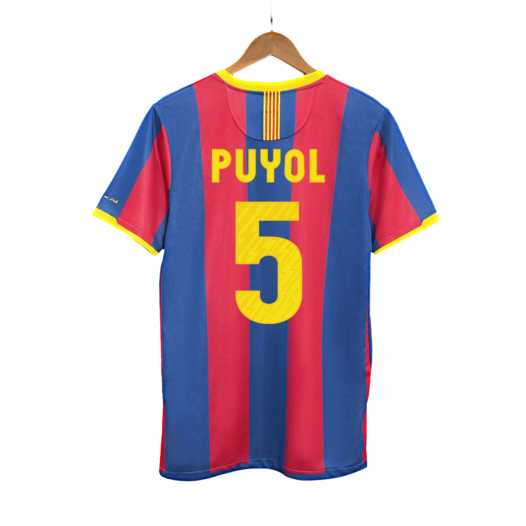 Retro Soccer Jersey PUYOL #5 Barcelona Home 2010/11
