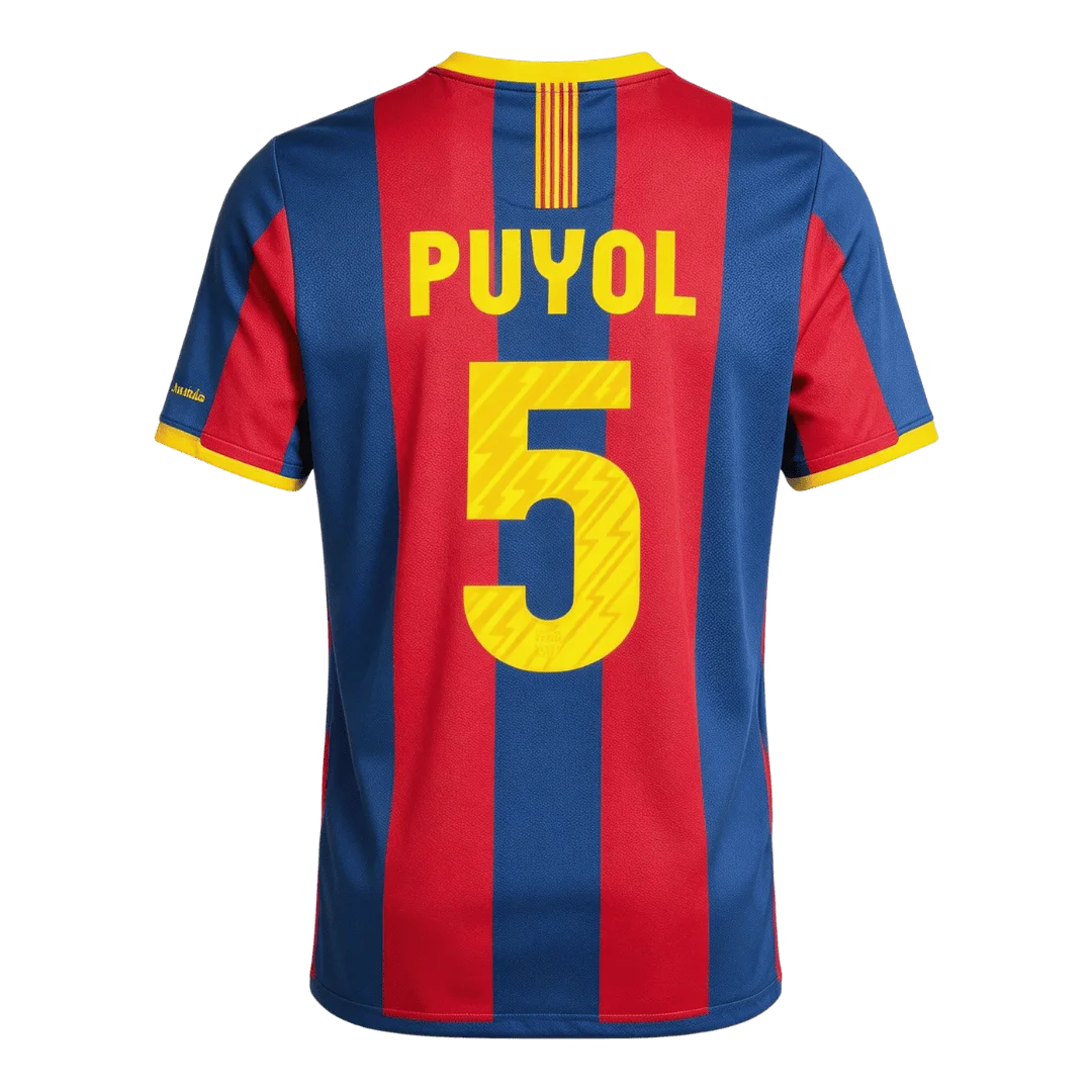 Retro Soccer Jersey PUYOL #5 Barcelona Home 2010/11
