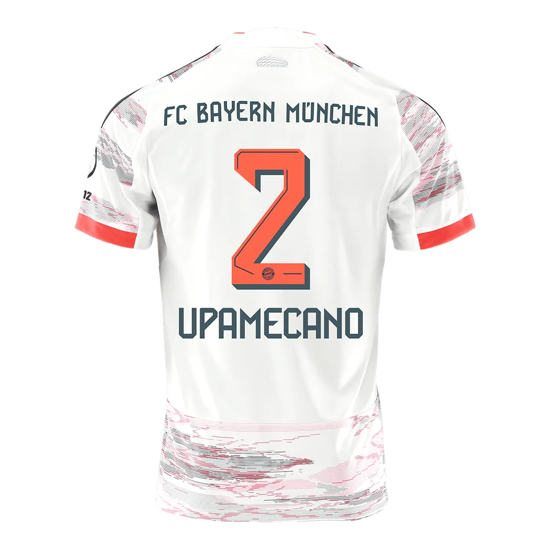 UPAMECANO #2 Bayern Munich Away Soccer Jersey 2025/26