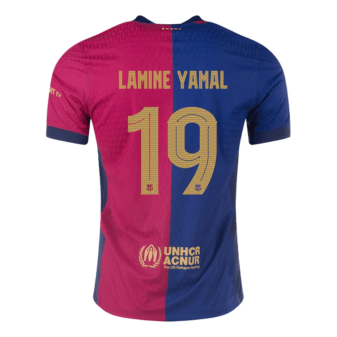LAMINE YAMAL #19 Barcelona Home Player Version Jersey – UCL