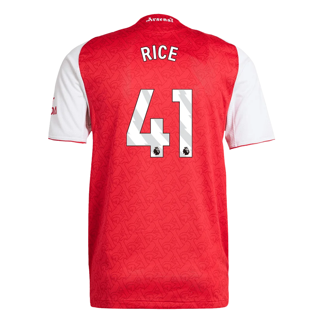RICE #41 Arsenal Home Player Version Jersey 2025/26