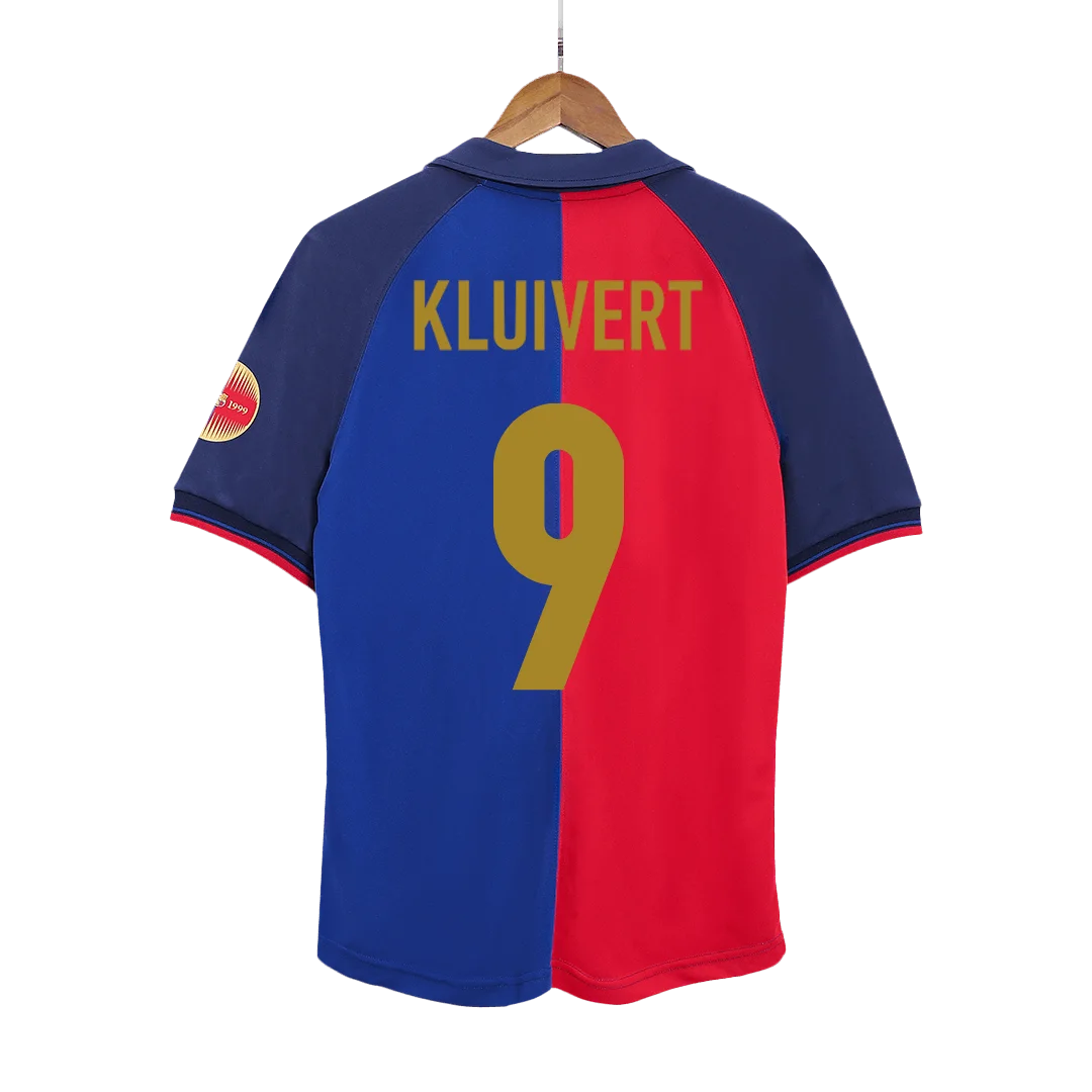 Retro Soccer Jersey KLUIVERT #9 Barcelona Home 1999/00
