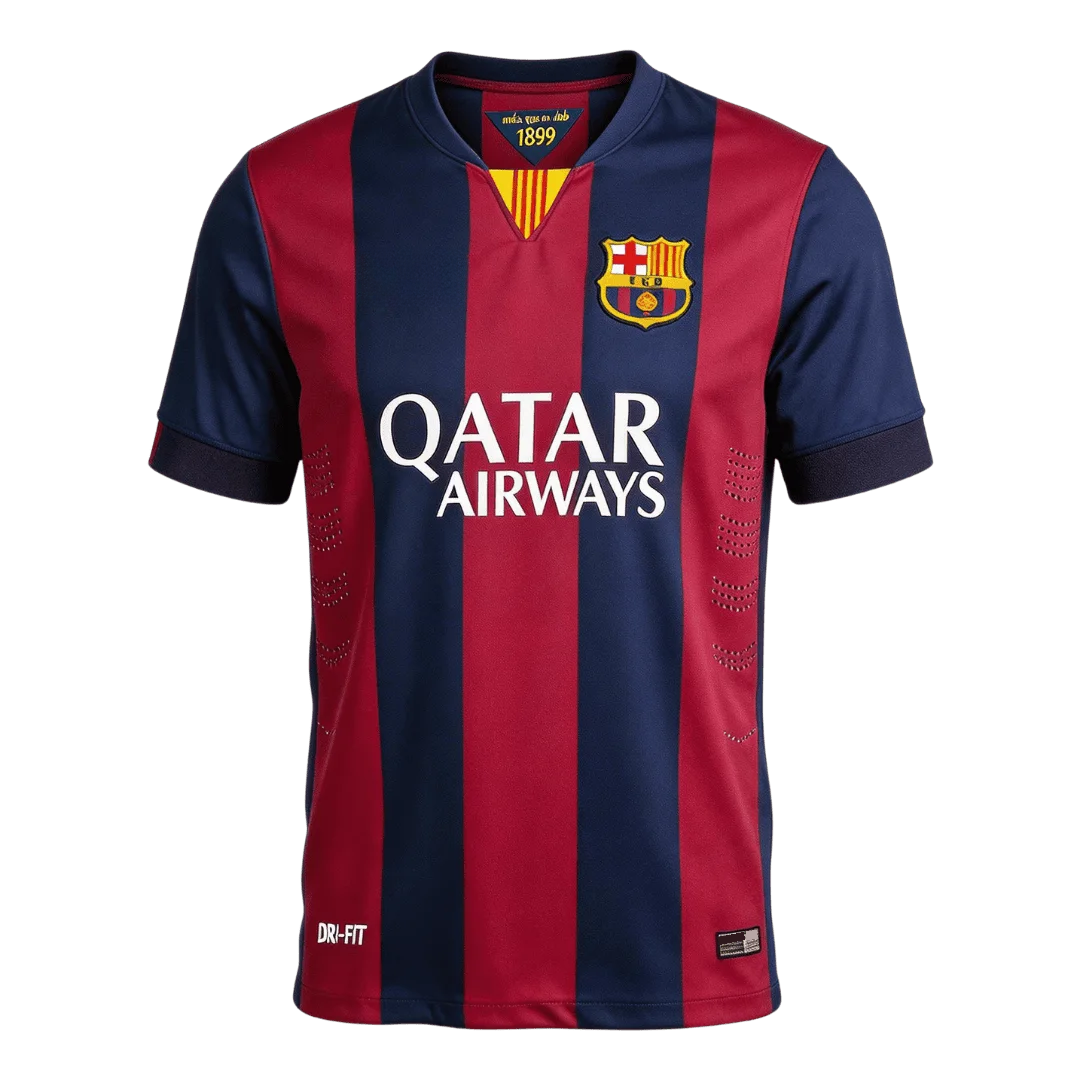 Retro Soccer Jersey NEYMAR JR #11 Barcelona Home 2014/15