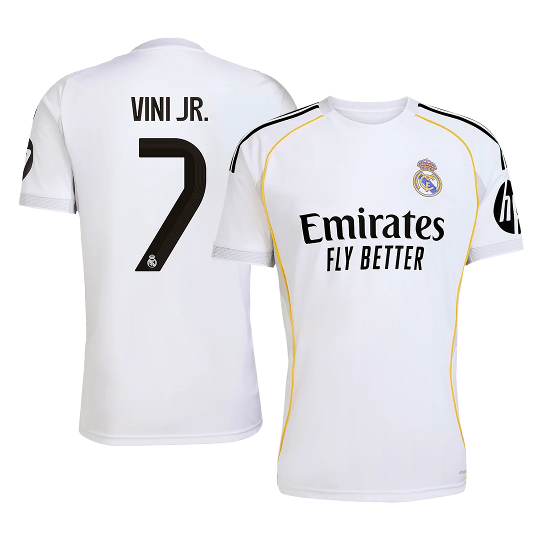 VINI JR. #7 Real Madrid Home Soccer Jersey 2025/26