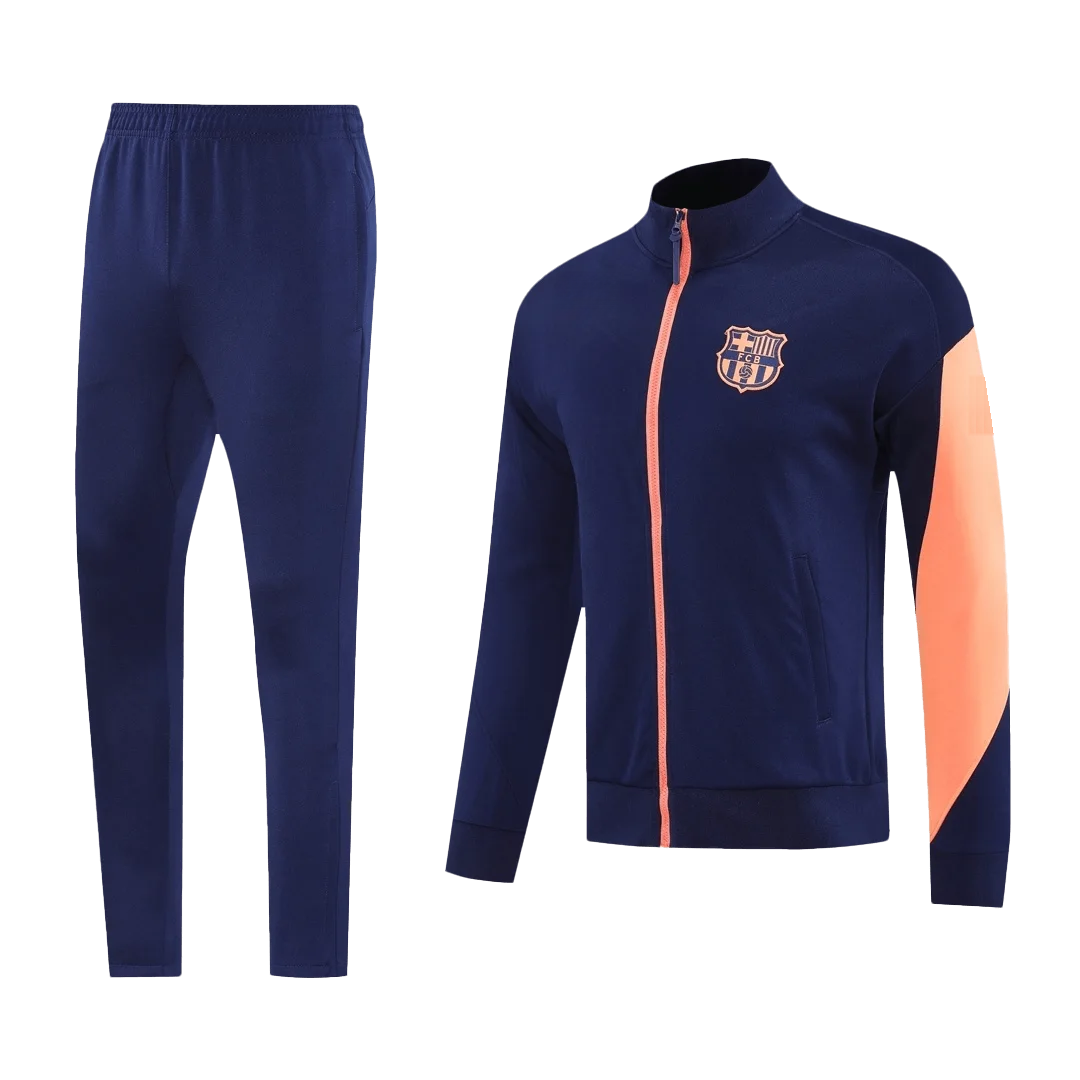 Barcelona Jacket Tracksuit 2025/26 Navy&Orange