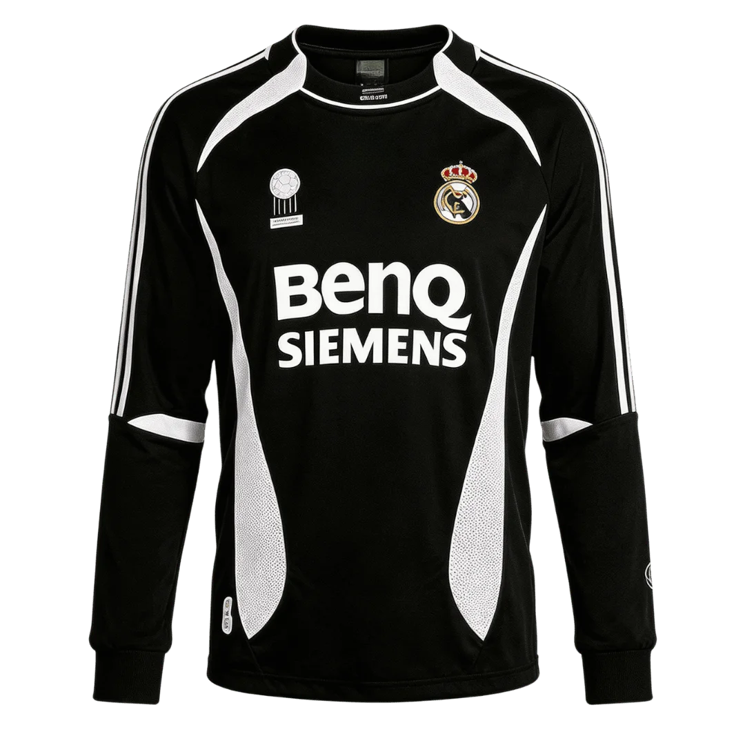 Retro Soccer Jersey SERGIO RAMOS #4 Real Madrid Away Long Sleeve 2006/07