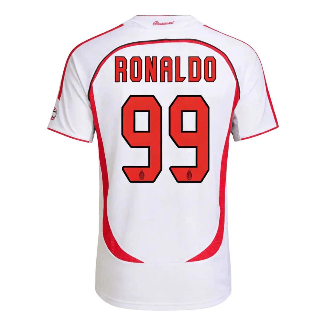 Retro Soccer Jersey RONALDO #99 AC Milan Away 2006/07 - UCL