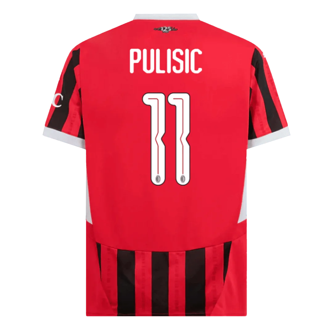PULISIC #11 AC Milan Home Soccer Jersey – UCL