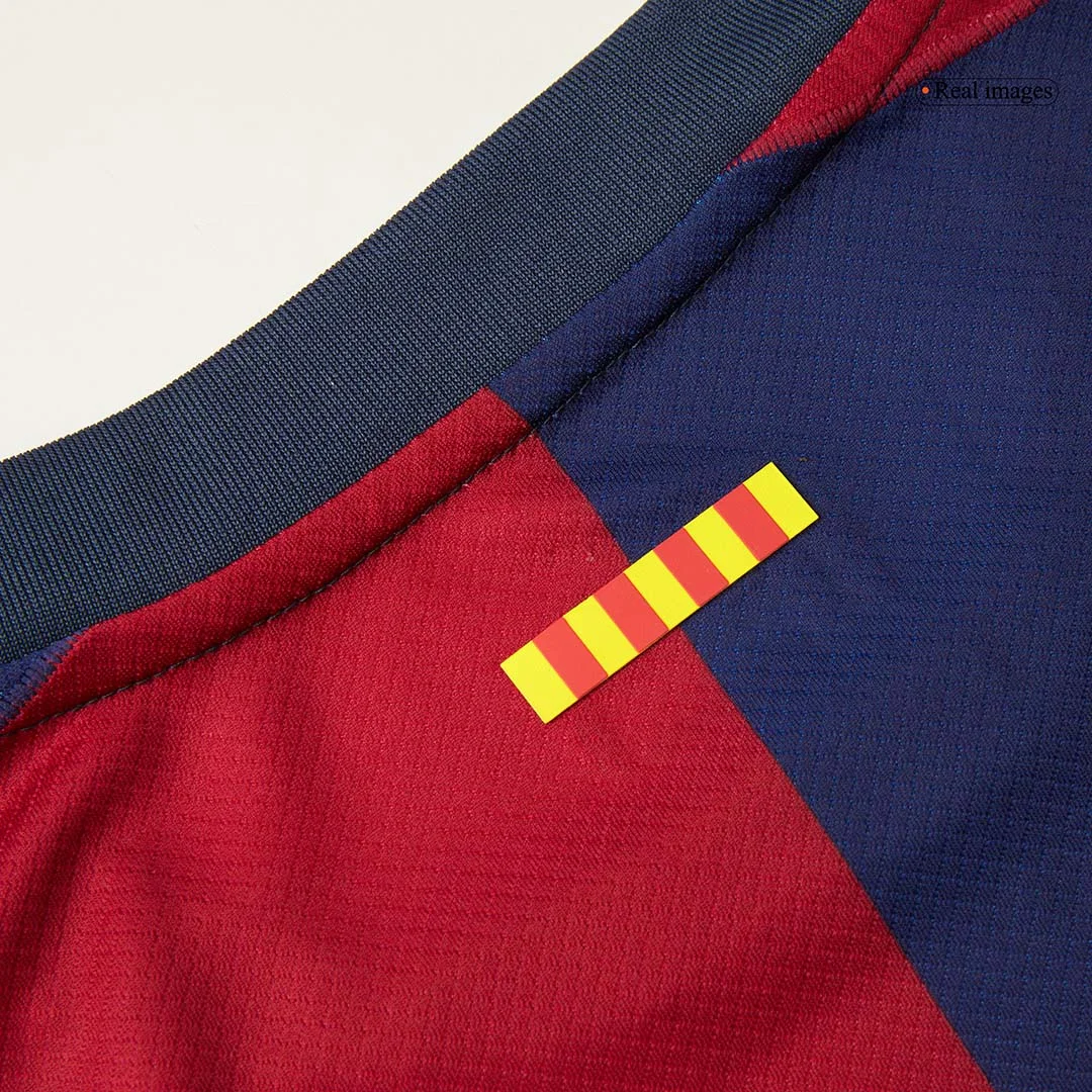 Barcelona Home Soccer Jersey -125th Anniversary (Spotify Logo Without Text)