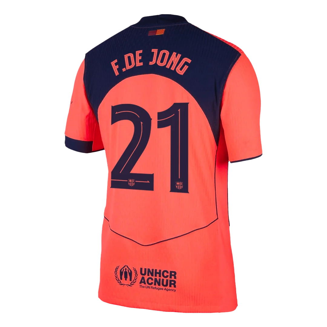 F.DE JONG #21 Barcelona Third Away Player Version Jersey 2025/26 – UCL