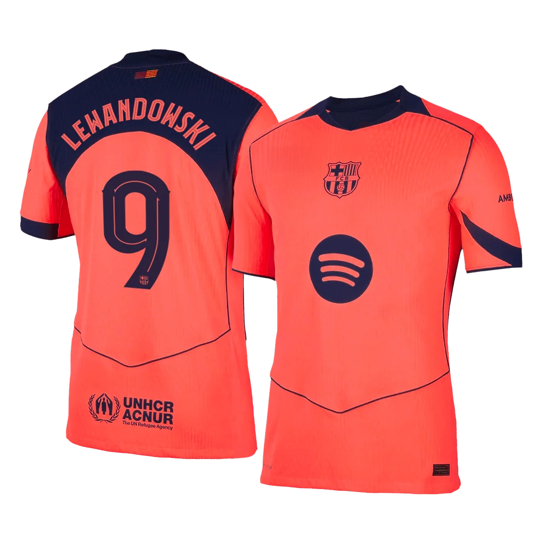 LEWANDOWSKI #9 Barcelona Third Away Player Version Jersey 2025/26 - UCL