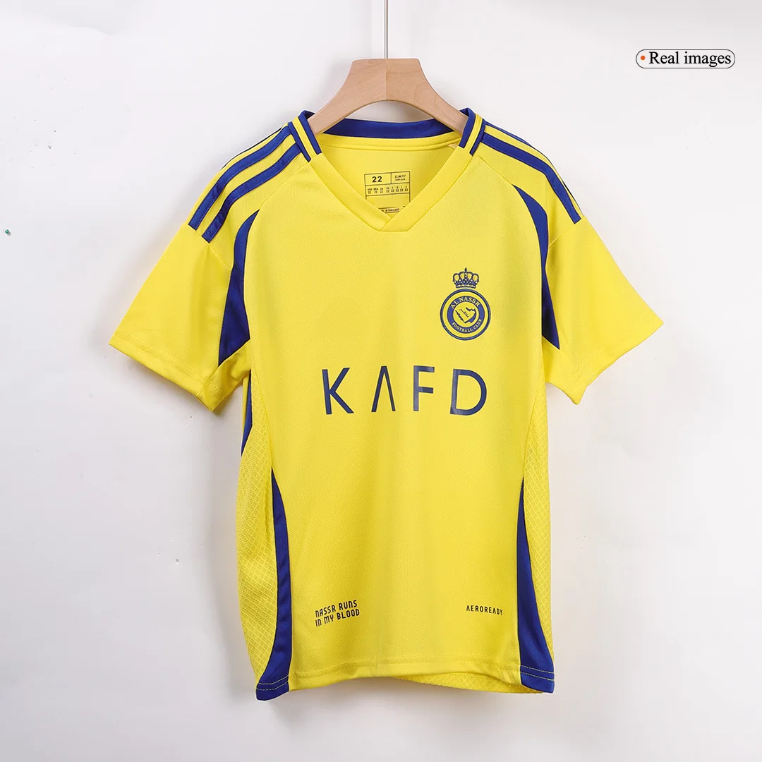 Al Nassr Home Kids Soccer Jerseys Kit