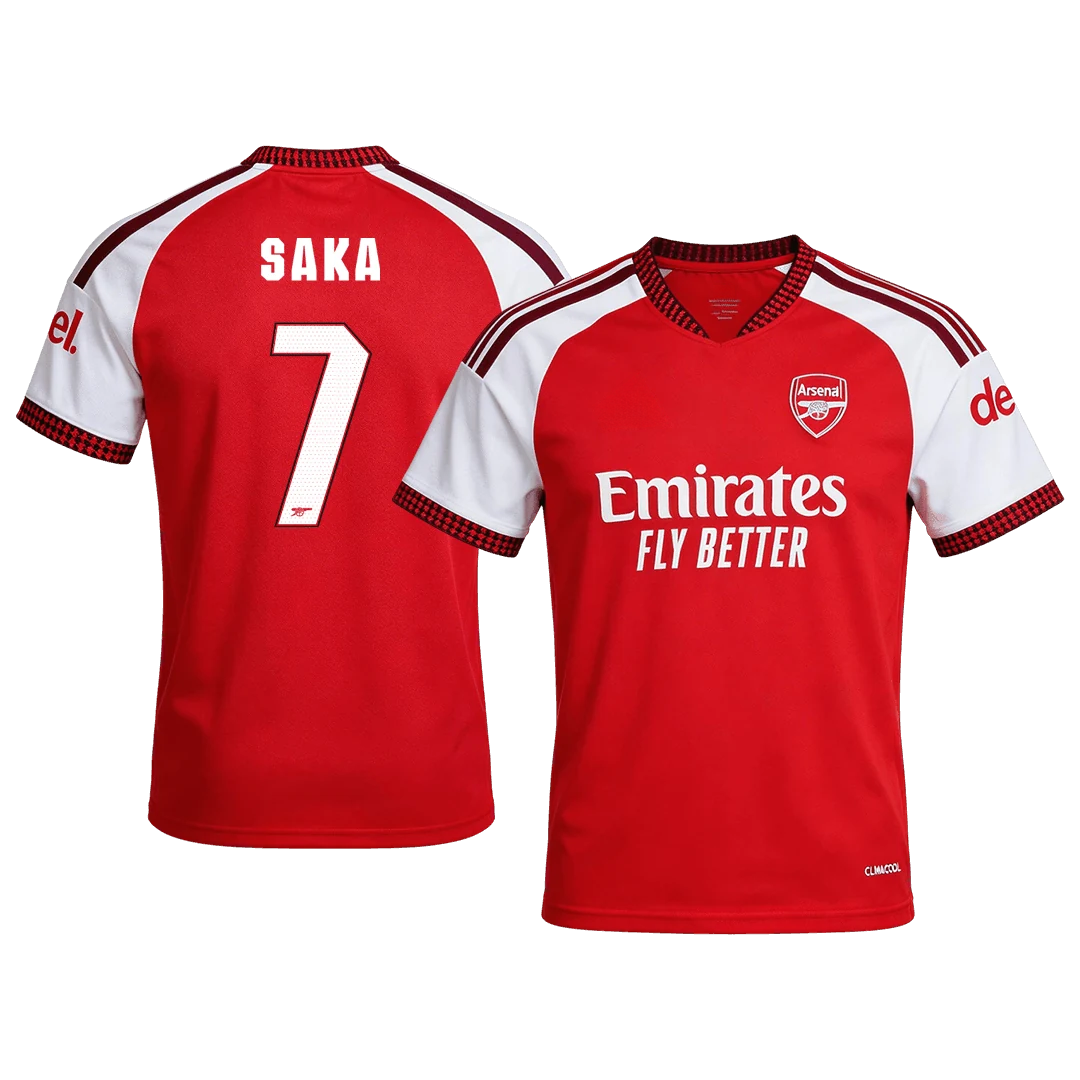 SAKA #7 Arsenal Home Soccer Jersey 2026/27 -UCL