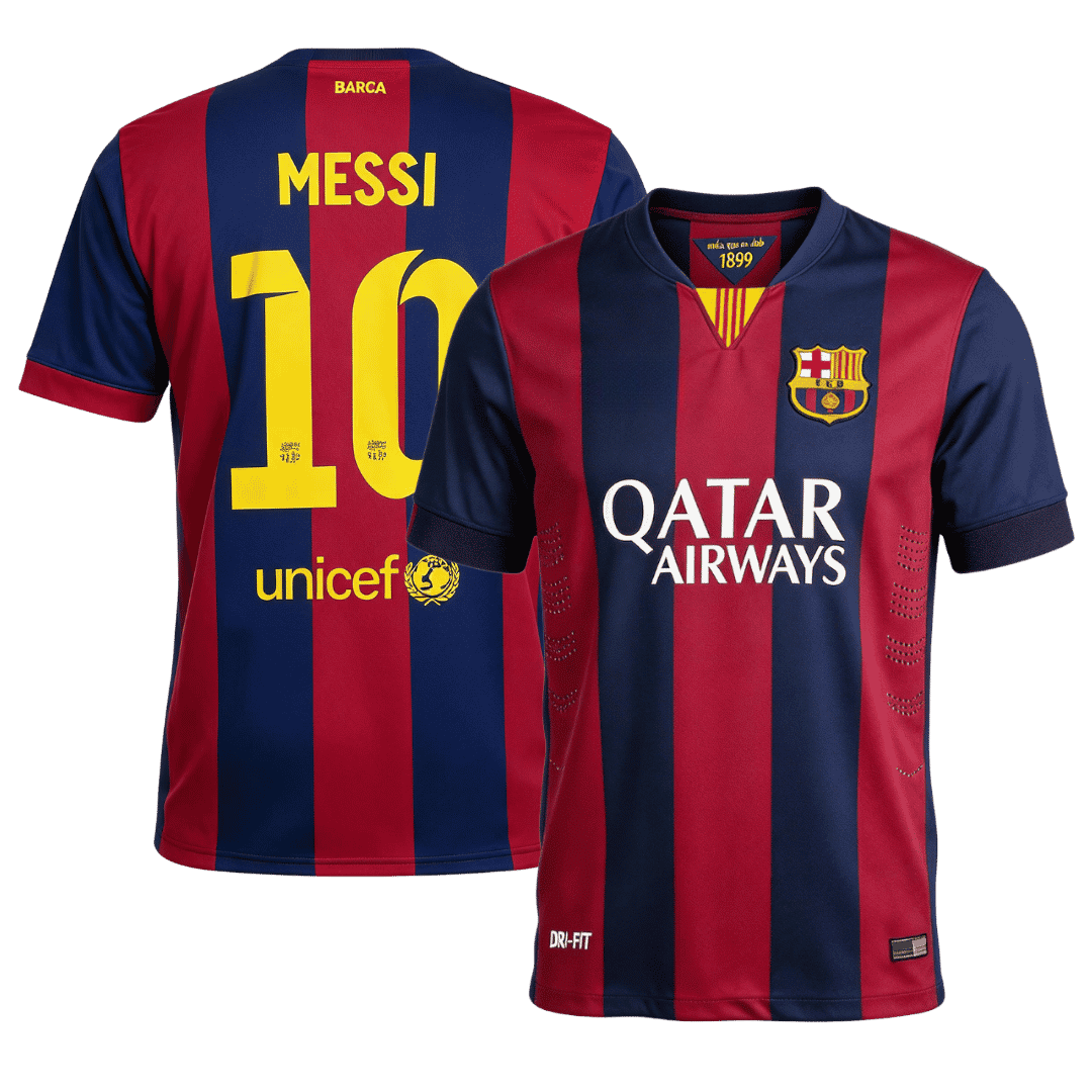 Retro Soccer Jersey MESSI #10 Barcelona Home 2014/15