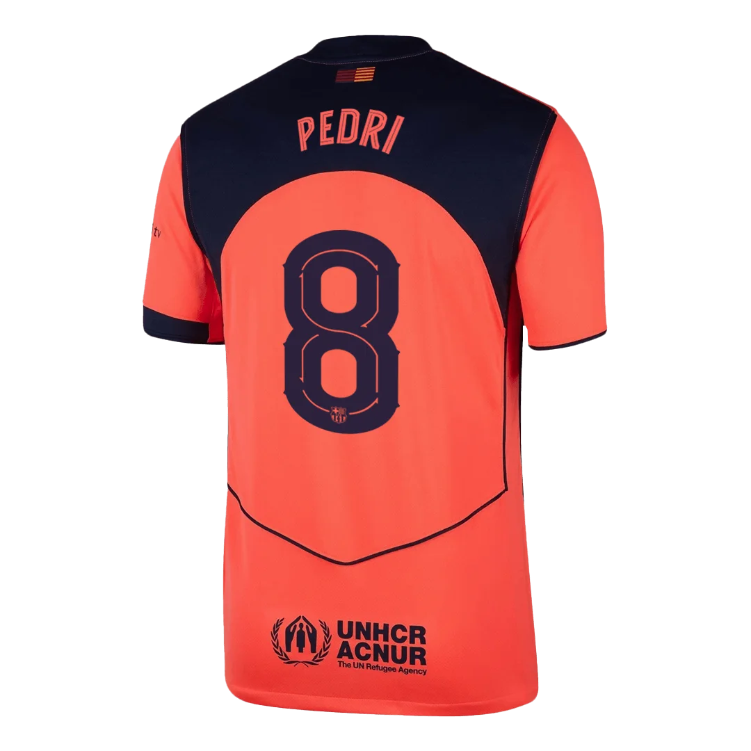 PEDRI #8 Barcelona Third Away Soccer Jersey 2025/26 -UCL