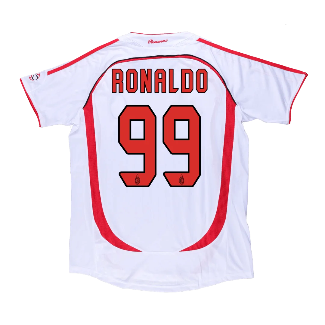 Retro Soccer Jersey RONALDO #99 AC Milan Away 2006/07 – UCL