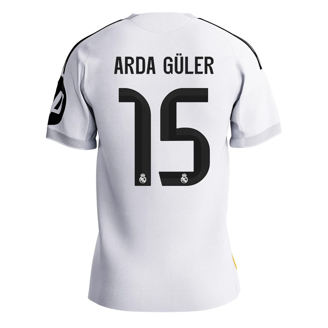 ARDA GÜLER #15 Real Madrid Home Player Version Jersey 2025/26