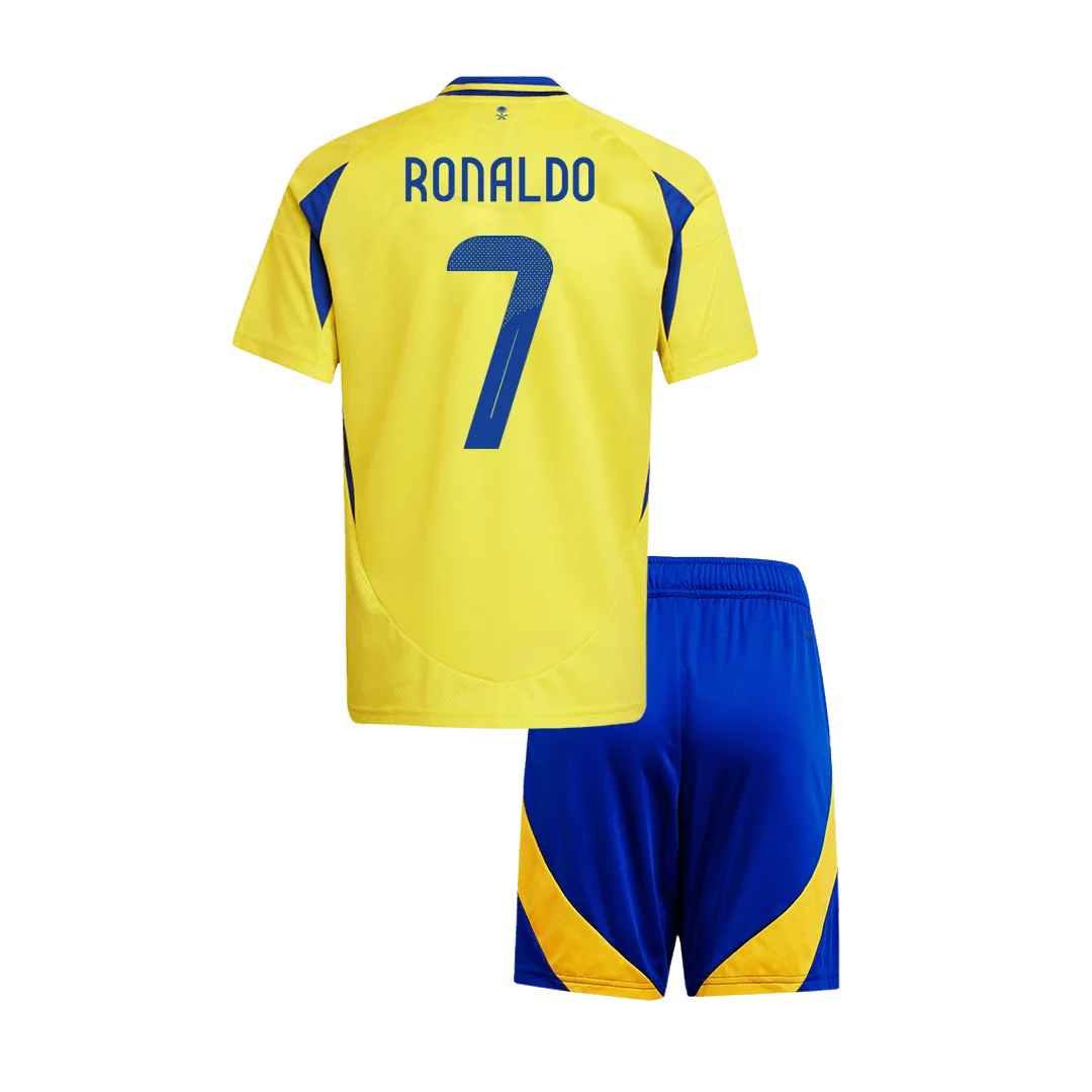 RONALDO #7 Al Nassr Home Kids Soccer Jerseys Kit - ACL