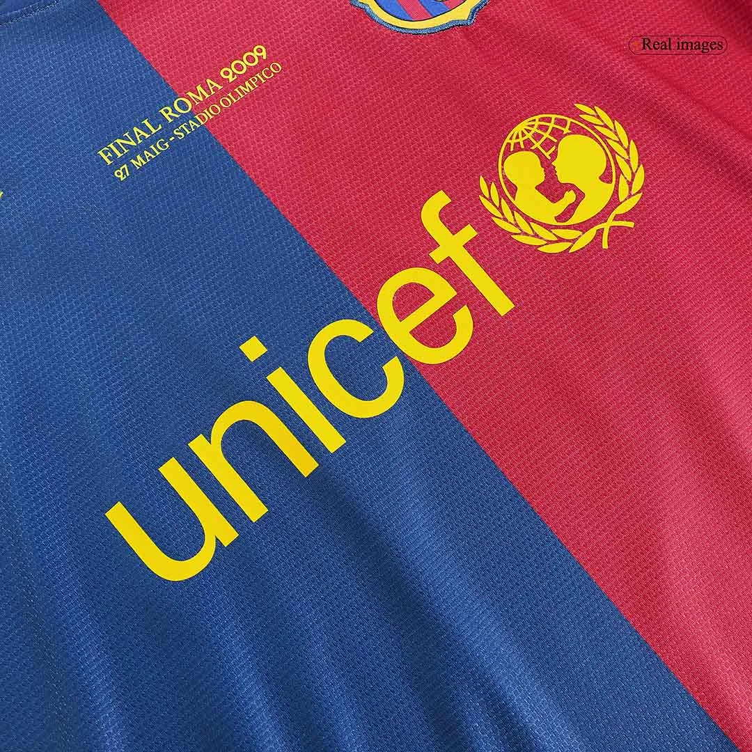 Retro Soccer Jersey MESSI #10 Barcelona Home 2008/09 – UCL Final