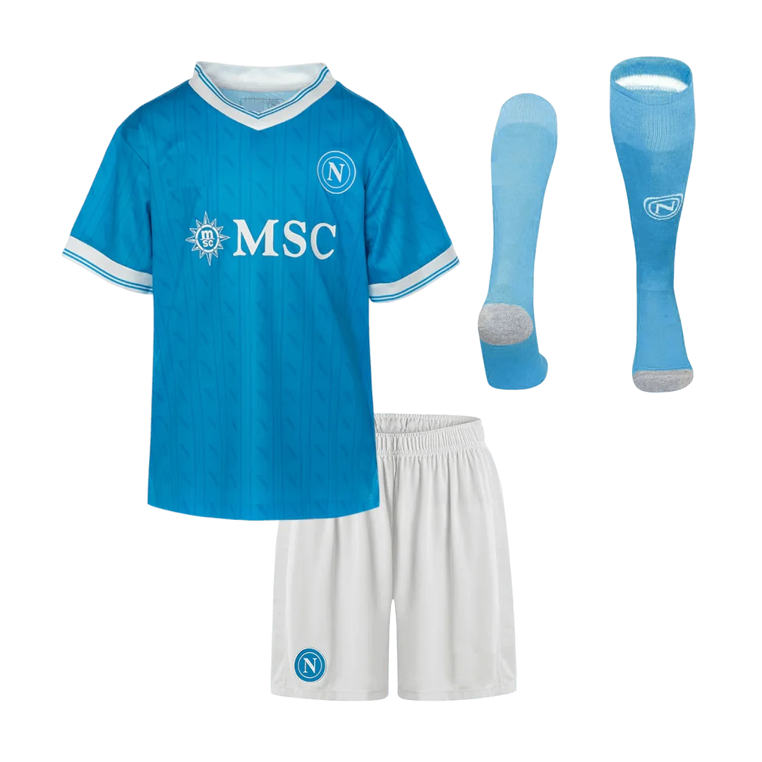 Napoli Home Kids Soccer Jerseys Full Kit 2025/26