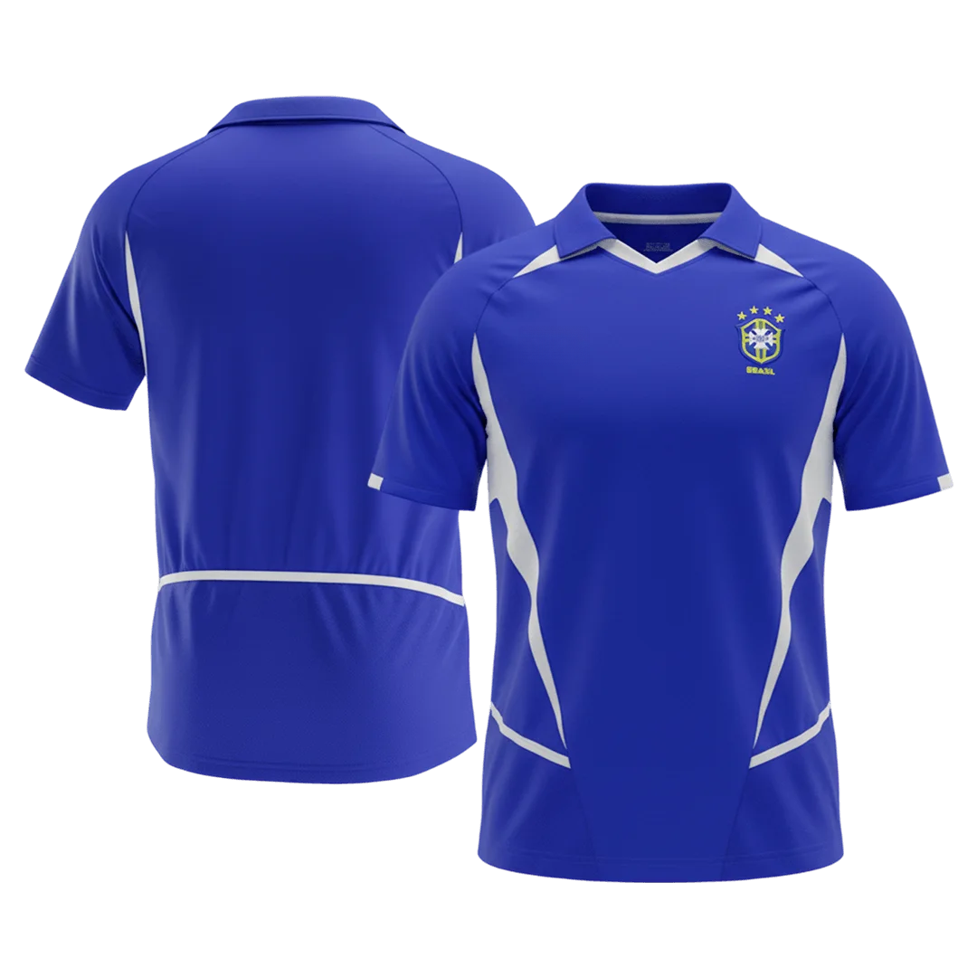 Retro Soccer Jersey Brazil Away 2002