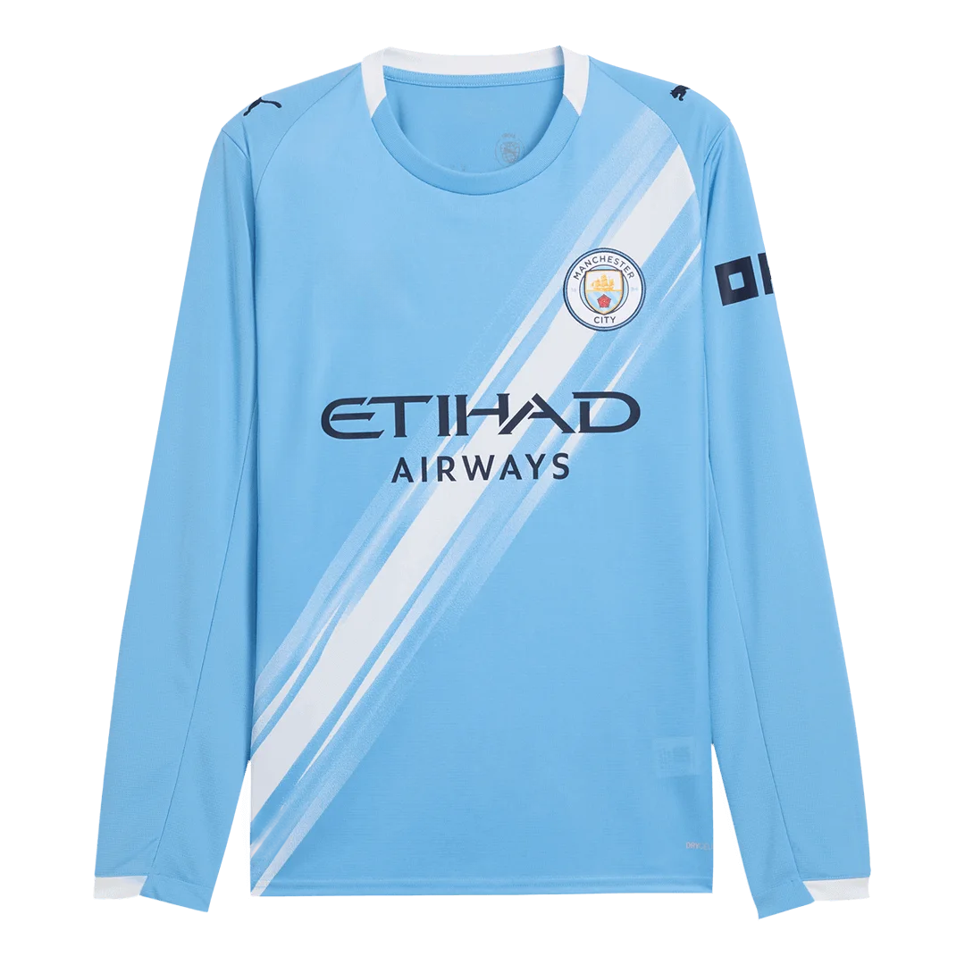 Manchester City Home Long Sleeve Jersey 2025/26