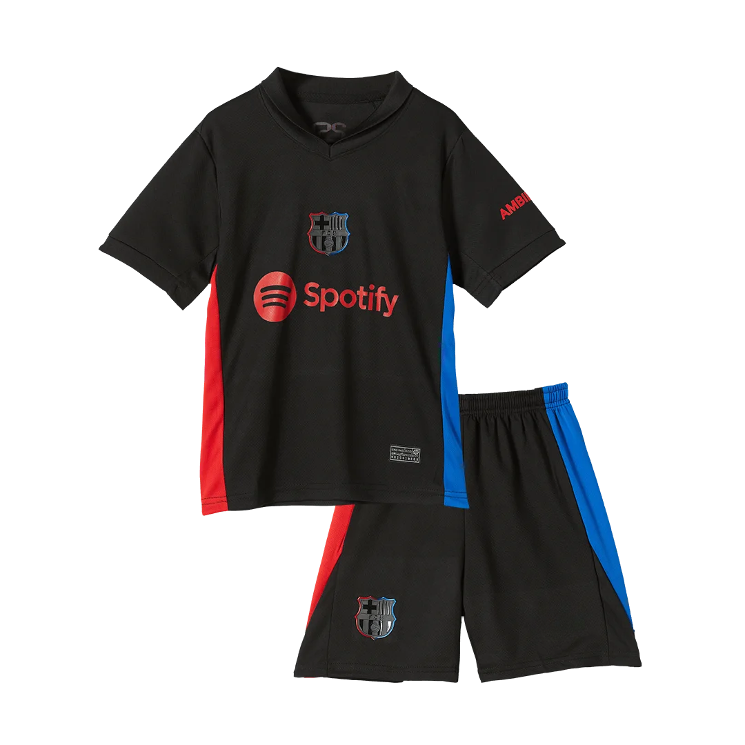 Barcelona Away Kids Soccer Jerseys Kit