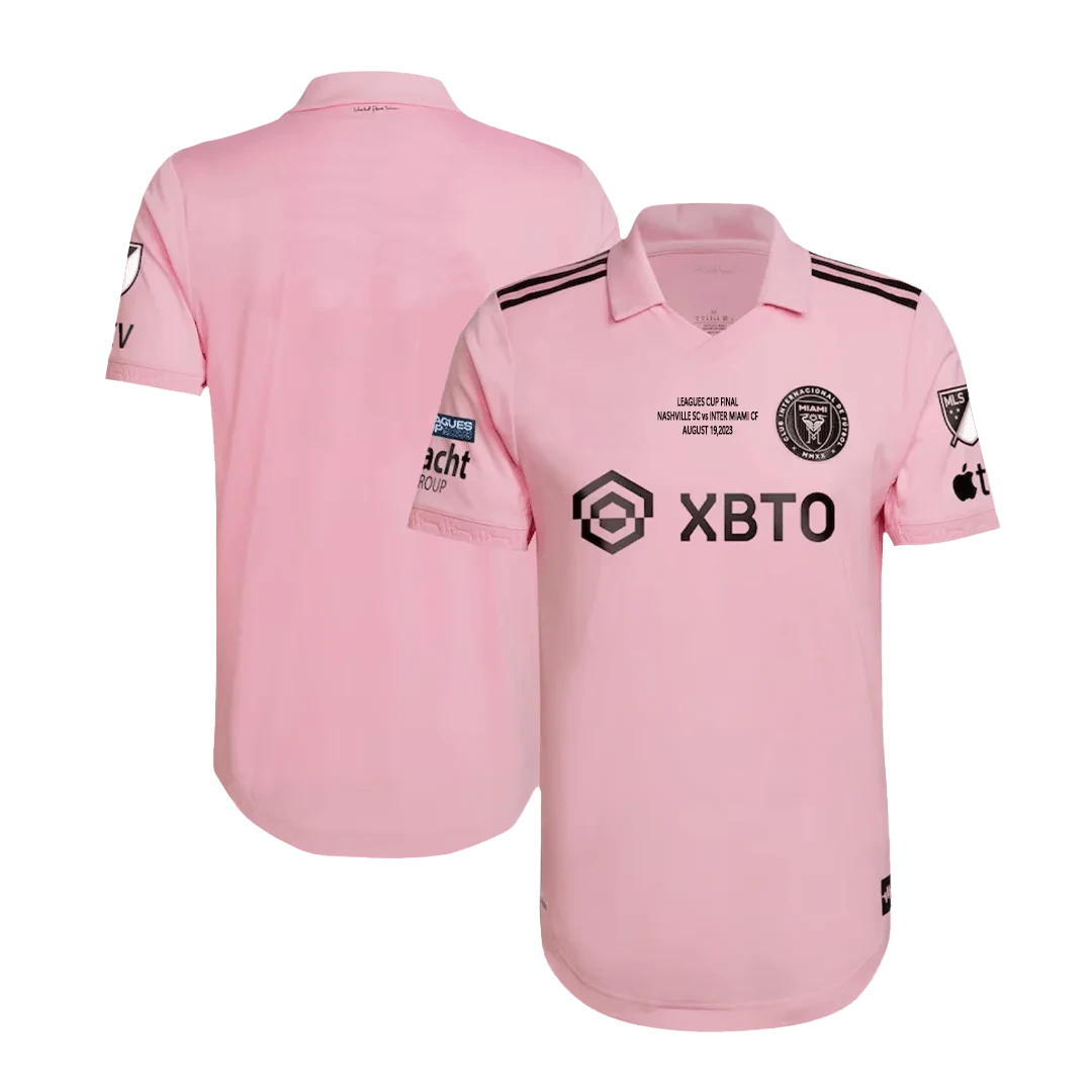 Inter Miami CF Home Player Version Soccer Jersey 2023 – Leagues Cup Final