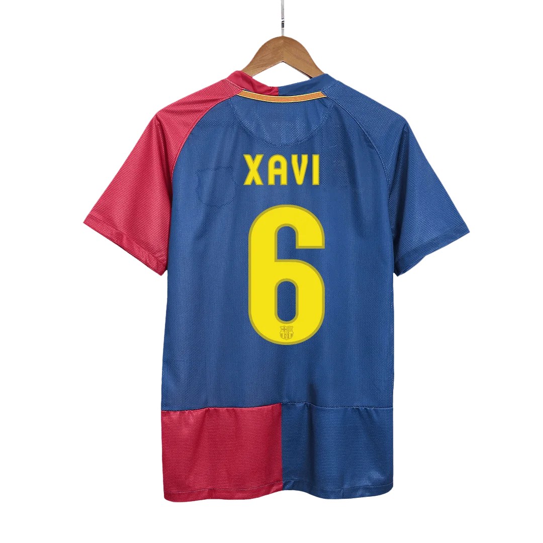 Retro Soccer Jersey XAVI #6 Barcelona Home 2008/09 – UCL Final – UCL