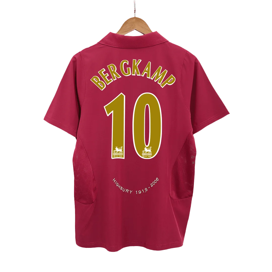 Retro Soccer Jersey BERGKAMP #10 Arsenal Home 2005/06