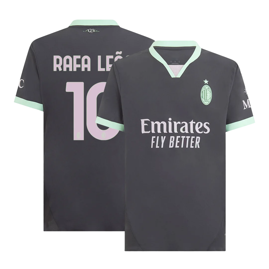 RAFA LEÃO #10 AC Milan Third Away Authentic Soccer Jersey