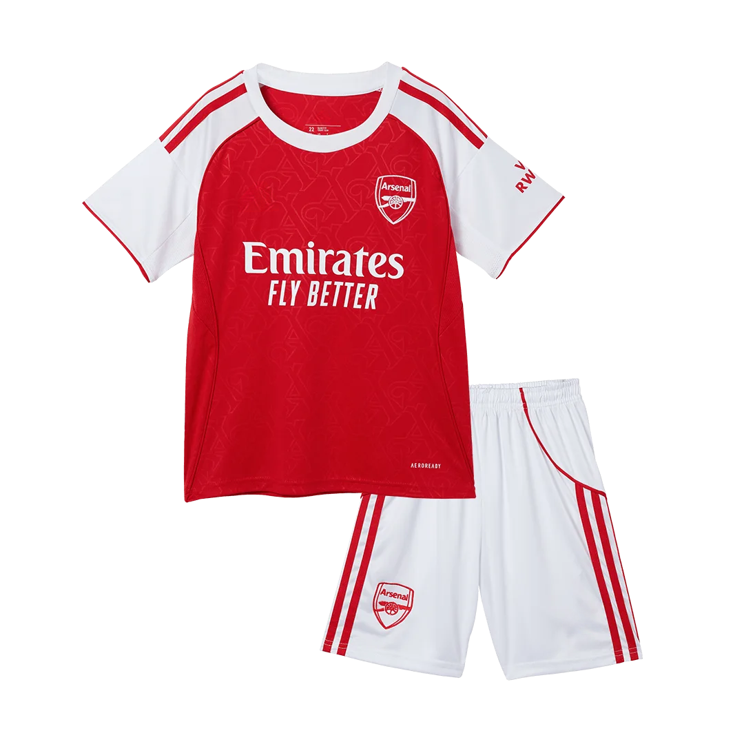 Arsenal Home Kids Soccer Jerseys Kit 2025/26